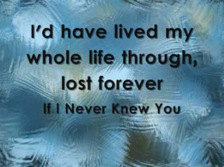 Tiffany Thornton - If I Never Knew You (Lyrics on the screen)