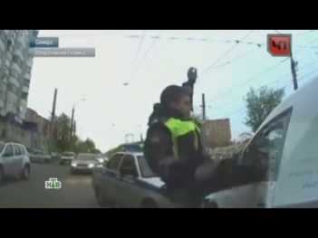 Самарский полицейский одним ударом обезвредил пьяного автоугонщика: видео