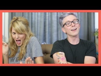 2GIRLS1CUP REACTION (ft. Grace Helbig) | Tyler Oakley