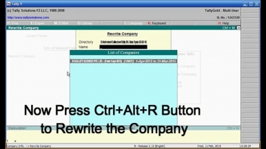 Migrate Tally ERP 9 Data to Tally 9 version By Nazim Khan