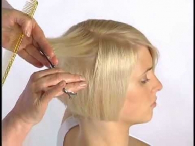 Стрижка каре на ножке. Bob haircut