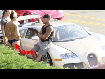 Picking Up Girls In A "Bugatti Veyron" Gold Digger Surprise Prank!