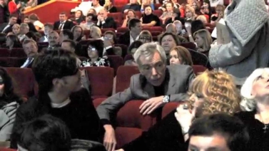 Алла Пугачева и Максим Галкин на премьере фильма Никиты Михалкова "Солнечный удар"