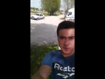 Drift qilayotganda bola o'zini selfiga oldi )) (Telegram video 2015)