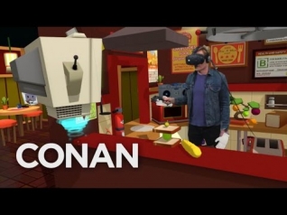 Conan Visits YouTube's VR Lab - CONAN on TBS