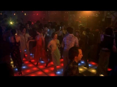 Saturday Night Fever (Disco Inferno The Trammps) John Travolta dancing HD 1080 with Lyrics