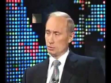 Интервью Путина CNN, Ларри Кинг.( она утонула ) 08.09.00