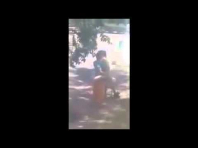 18+ Безбашенный секс на лавочке