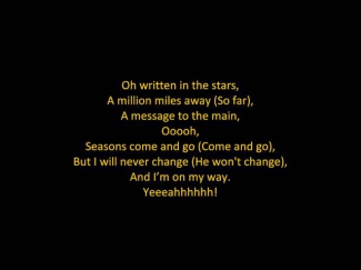 Tinie Tempah - Written In The Stars (feat. Eric Turner) (ON SCREEN LYRICS)