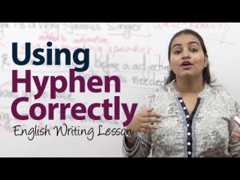 How to use Hyphen ( - ) correctly? -  English Grammar / writing lesson