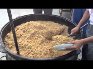 6 am pilaf (plov) in Aravan (Aravon), Kyrgyzstan