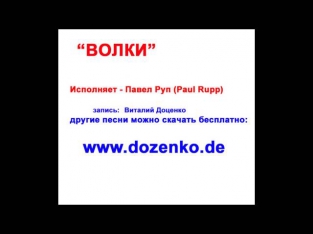 Волки (Дворовая песня под гитару)
