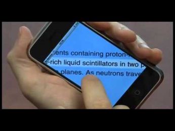 iPhone diagonal text scrolling and reading v2